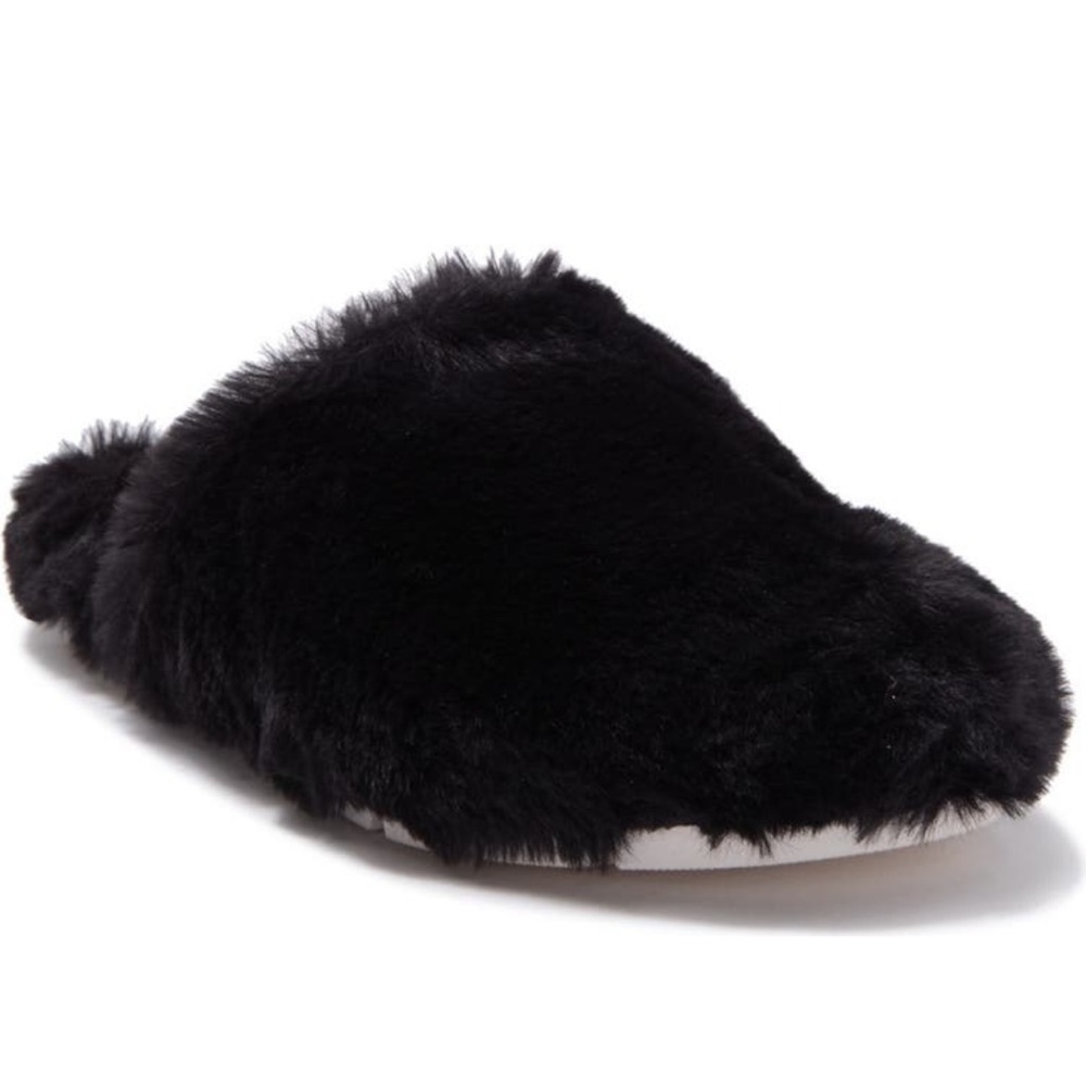 URBAN SPORT BY J/SLIDES SCARLETT BLACK FAUX FUR SLIPPERS SZ 7 - NIB! - Picture 4 of 5